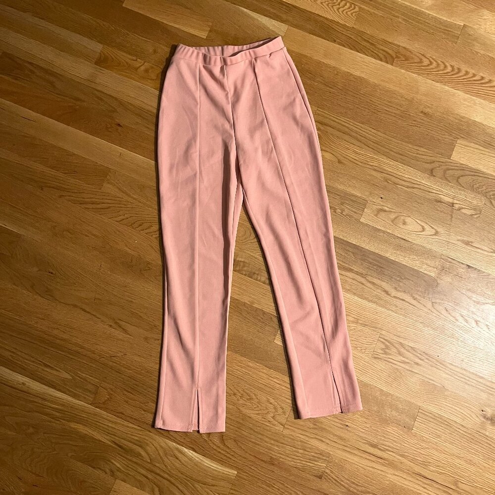 Asos Blush Pink Tailored Pant with Vent